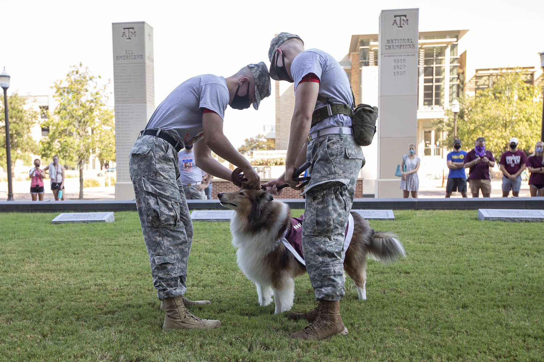 Reveille IX handler ceremony